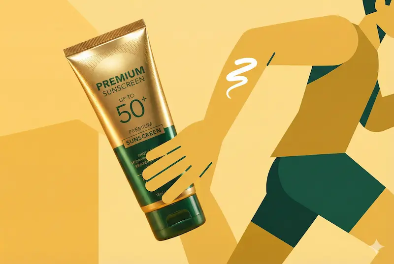 러너의 피부를 보호하는 선크림