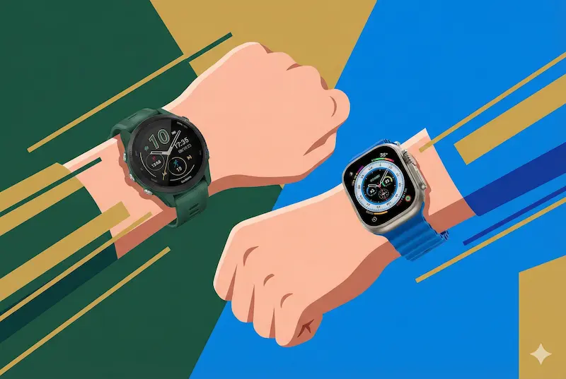 러닝 워치 스마트폰 일러스트