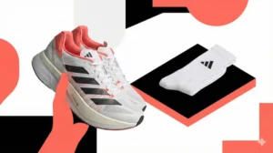 런린이 실수 - 러닝 초보자가 잘못된 장비 선택으로 고민하는 모습