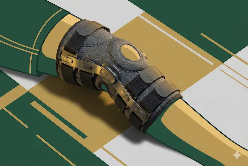 무릎 보호대 테이핑 차이 일러스트