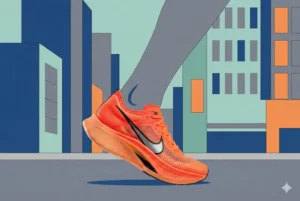 직장인 러닝 - 도심 속을 활기차게 달리는 직장인의 모습